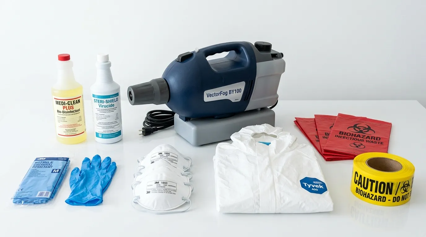 Professional biohazard remediation crew working in Emporia